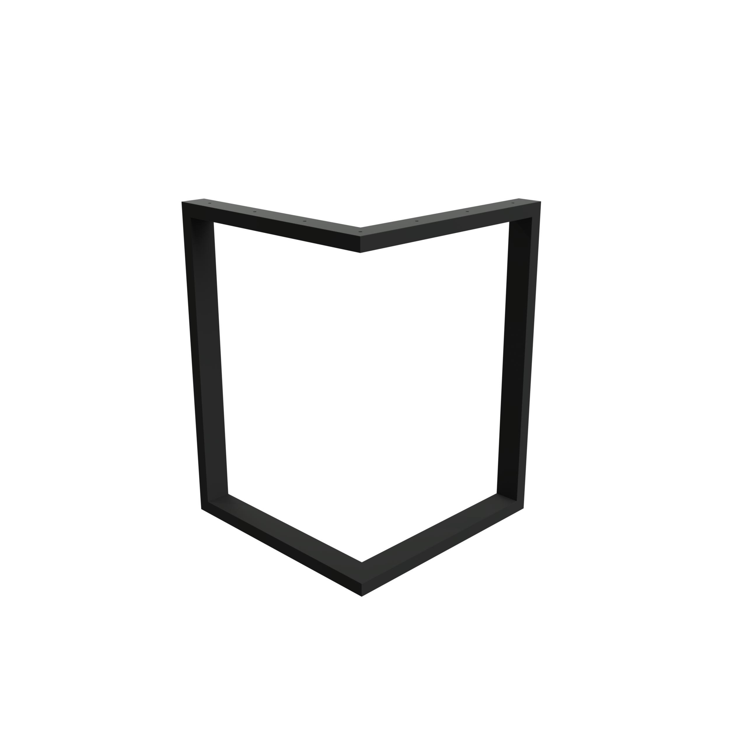 Опора для стола Lofty Серия 7 металлическая ширина 763 мм Черный