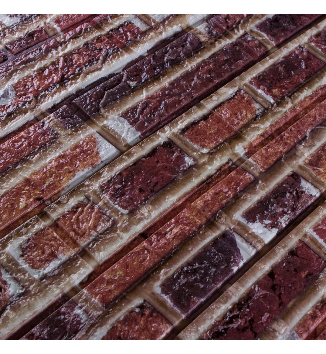 3D-панель Лофт комби под кирпич самоклеющаяся 700x770x5 мм (041-5) - фото 2 3D-панель Лофт комби под кирпич самоклеющаяся 700x770x5 мм (041-5) - фото 2