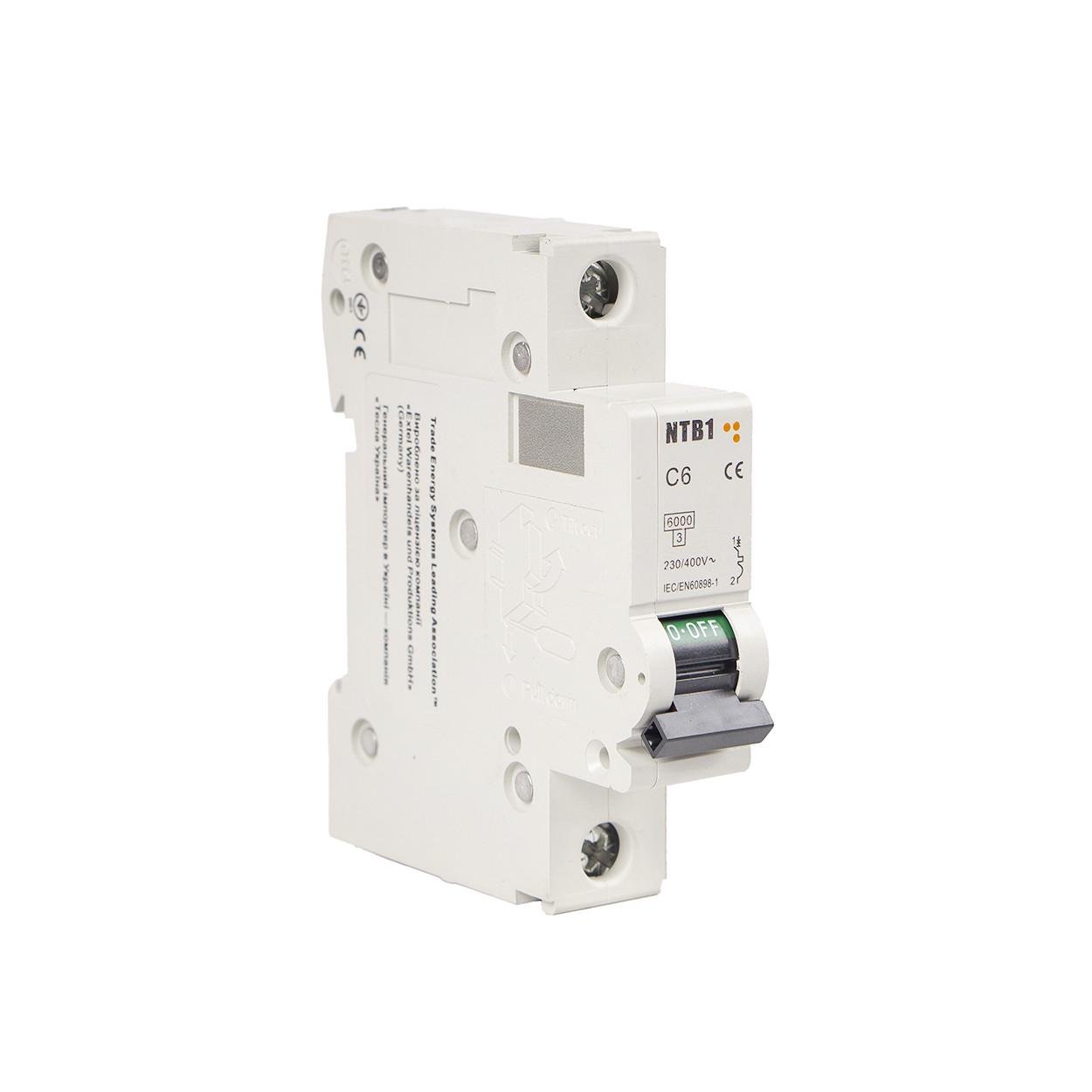Автоматичний вимикач TESLA NTB1 C6 (96) - фото 1 Автоматичний вимикач TESLA NTB1 C6 (96) - фото 1