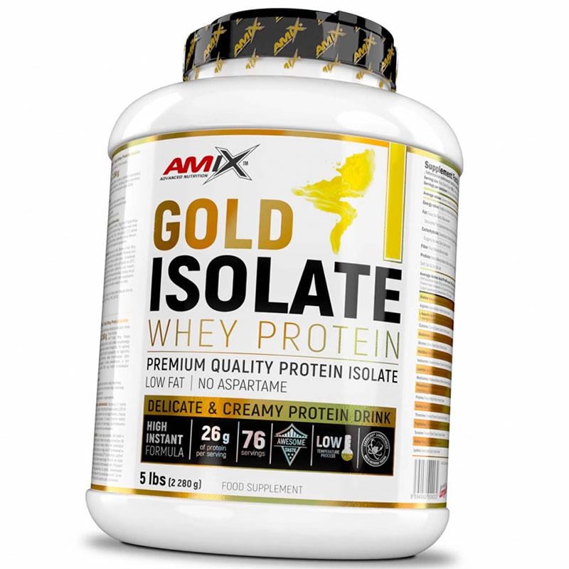 Изолят Сывороточного Протеина Amix Nutrition Gold Whey Protein Isolate 2280 г Банан (29135011) Изолят Сывороточного Протеина Amix Nutrition Gold Whey Protein Isolate 2280 г Банан (29135011)