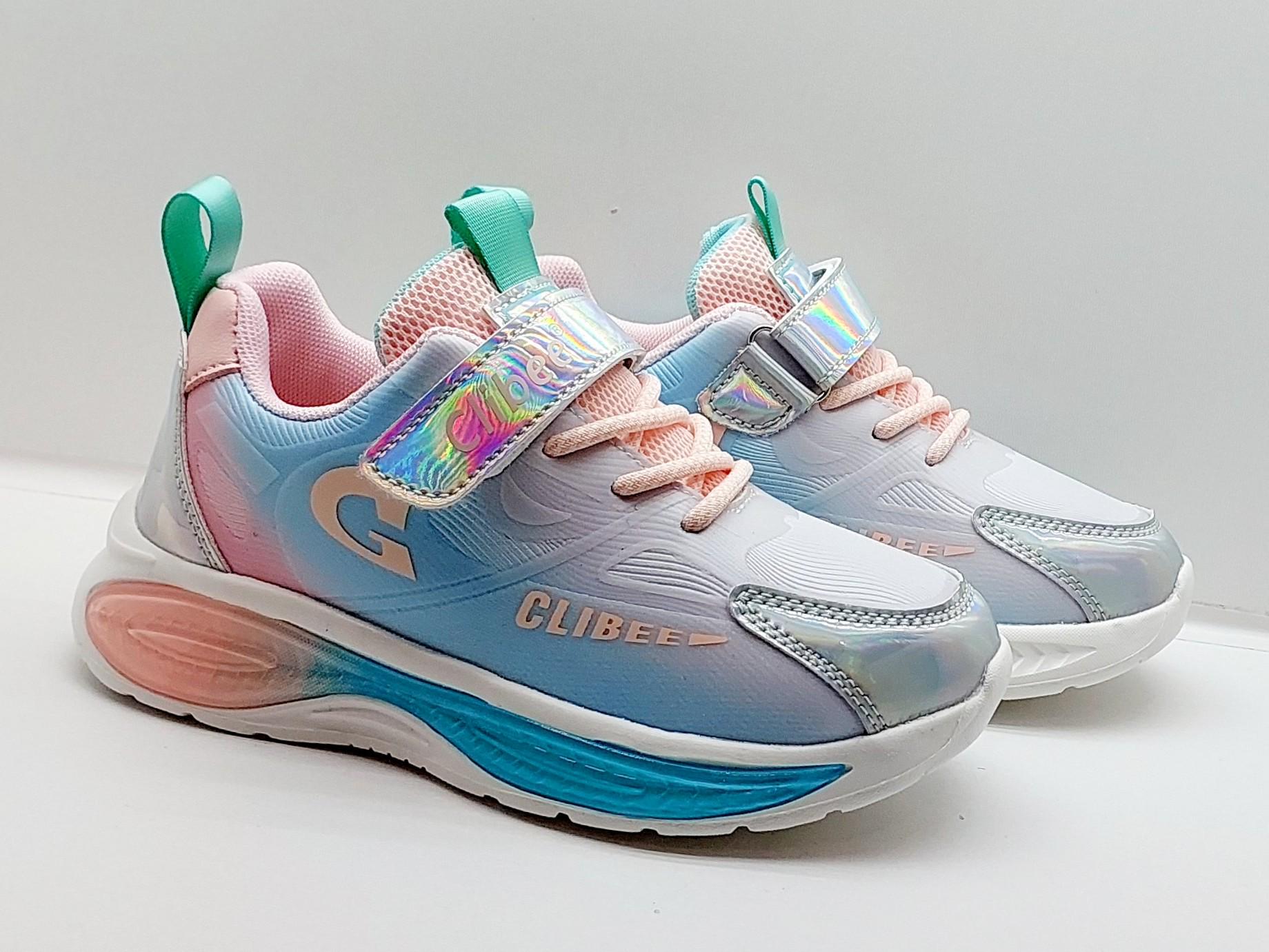 Кроссовки Clibee 372PS р. 33 Pink/Silver