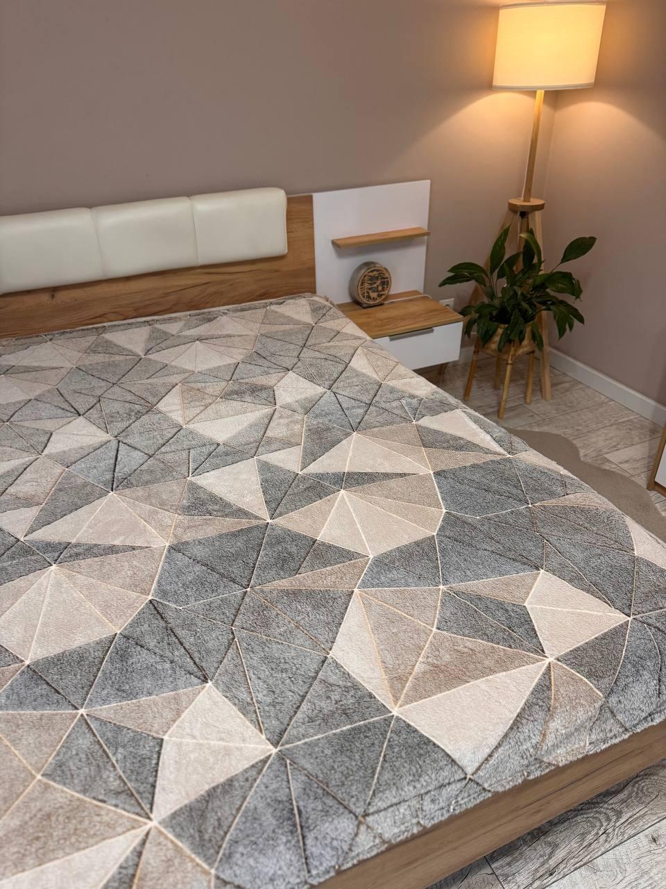 Плед из микрофибры Треугольники 150х200 см (Д-2110-09)