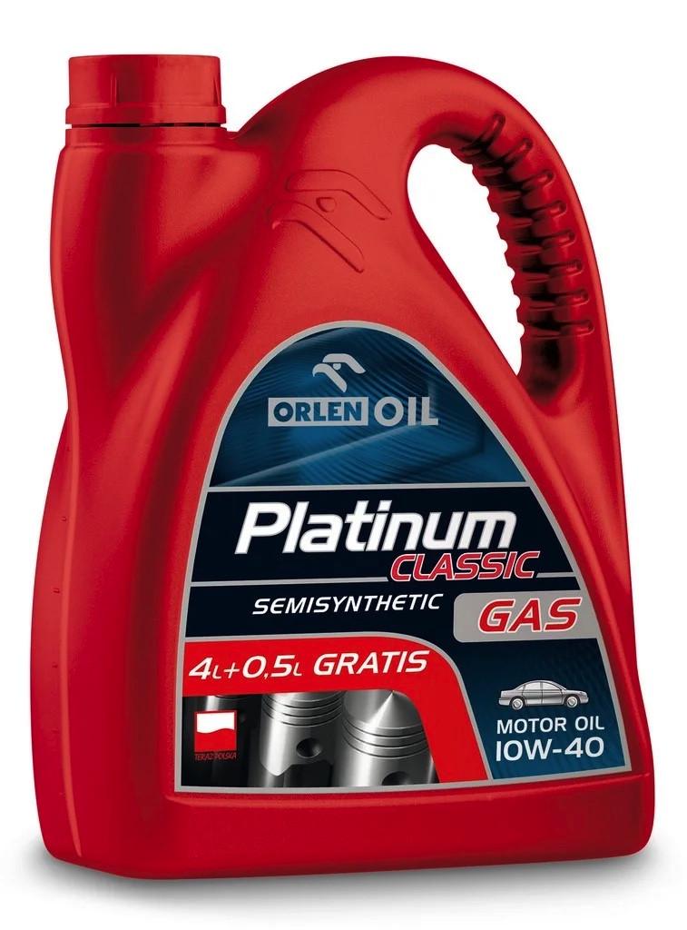 Моторное масло Orlen Oil Platinum Classic GAS SemiSynthetic 4,5 л (10W-40)