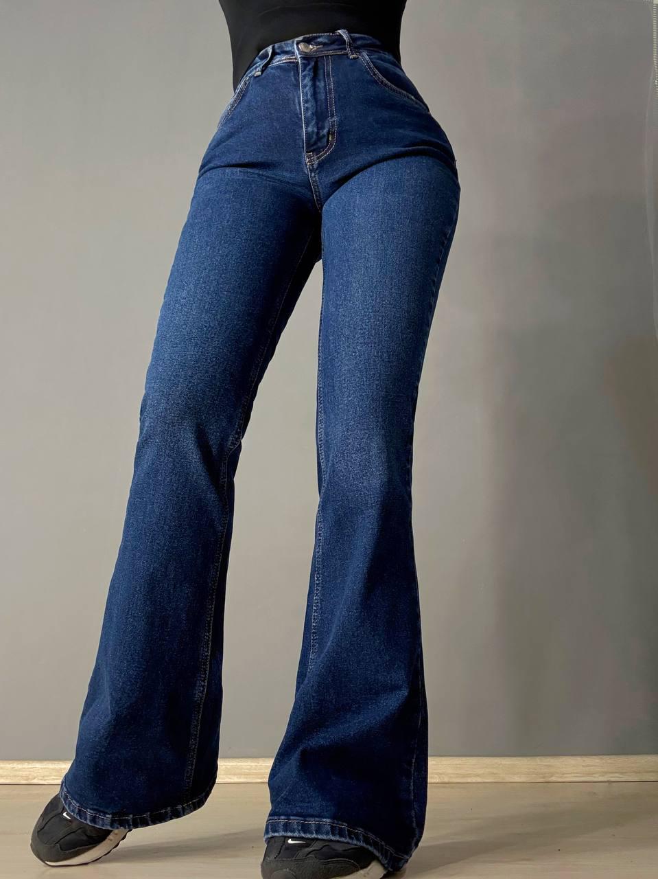 Джинси жіночі Sherocco 7034 кльош від коліна висока посадка стрейчеві р. 32 Синій (5267) - фото 2 Джинси жіночі Sherocco 7034 кльош від коліна висока посадка стрейчеві р. 32 Синій (5267) - фото 2