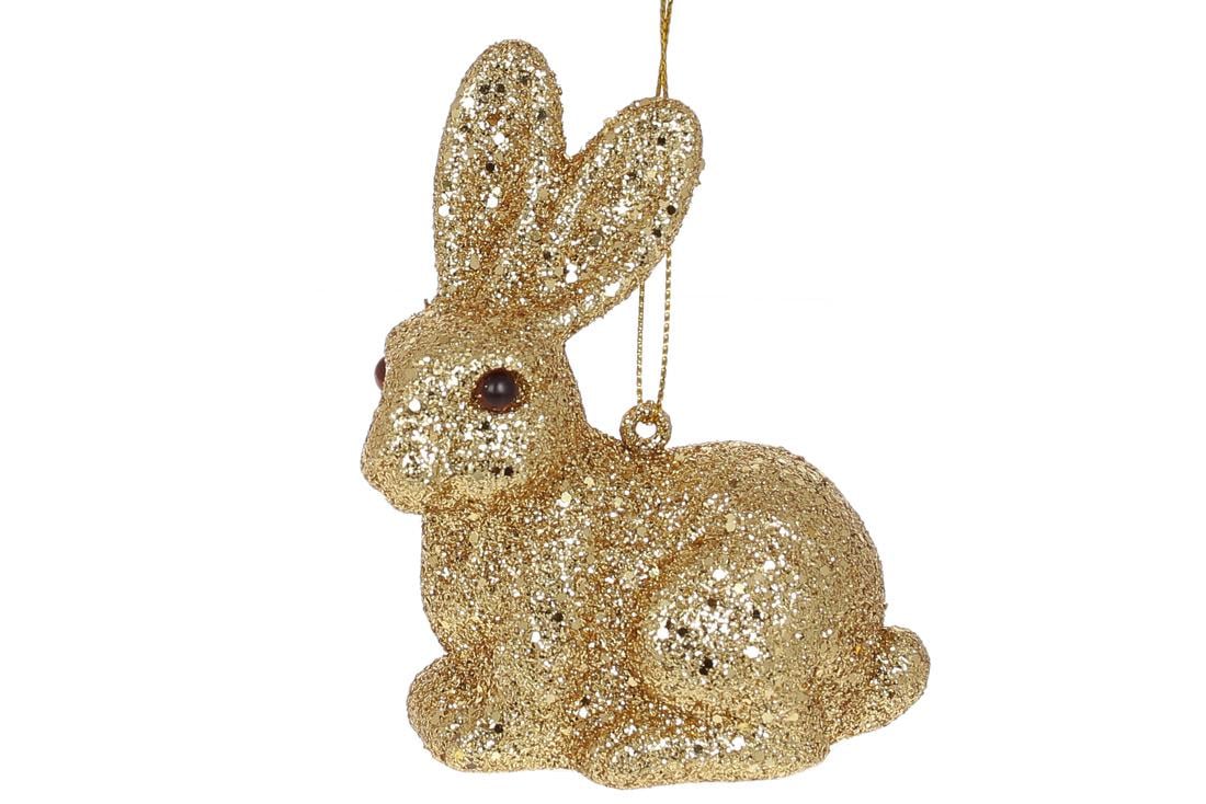 Елочное украшение BonaDi Кролик 10 см (113-873)