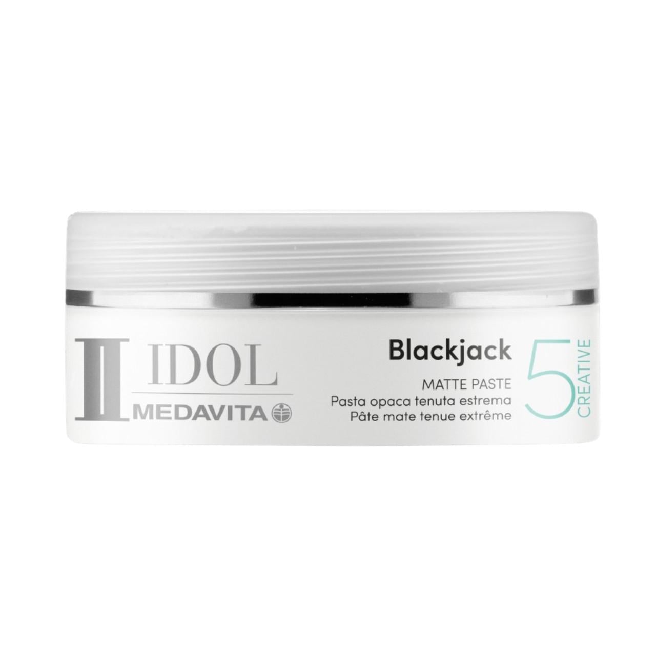 Паста матовая экстрасильной фиксации для укладки волос Blackjack Medavita Idol Matte Paste (03150)