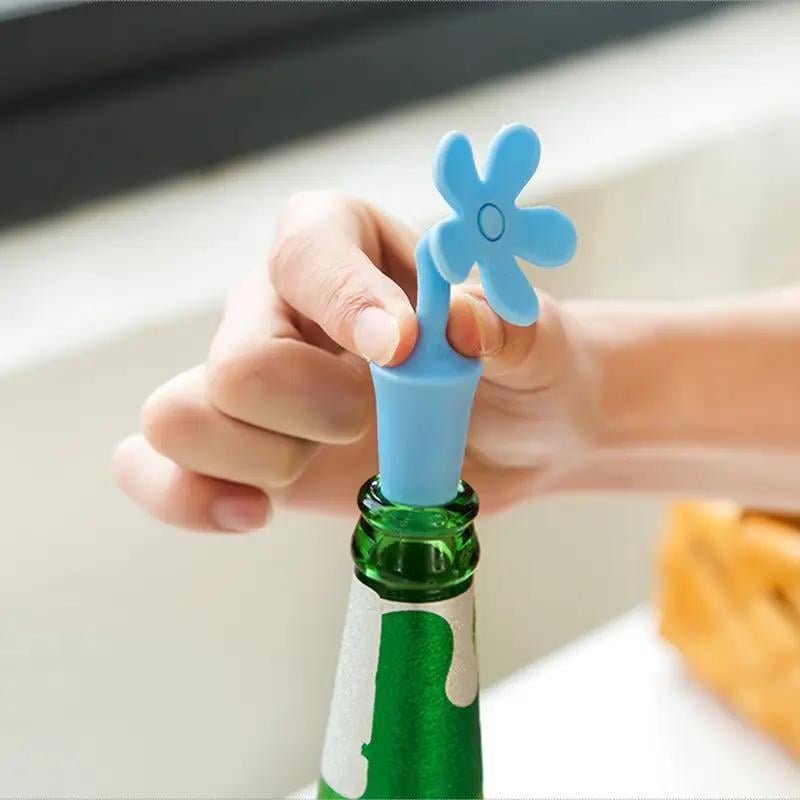 Корок силіконовий Квітка для пляшок 1 шт. Рожевий (27086233) - фото 6 Корок силіконовий Квітка для пляшок 1 шт. Рожевий (27086233) - фото 6