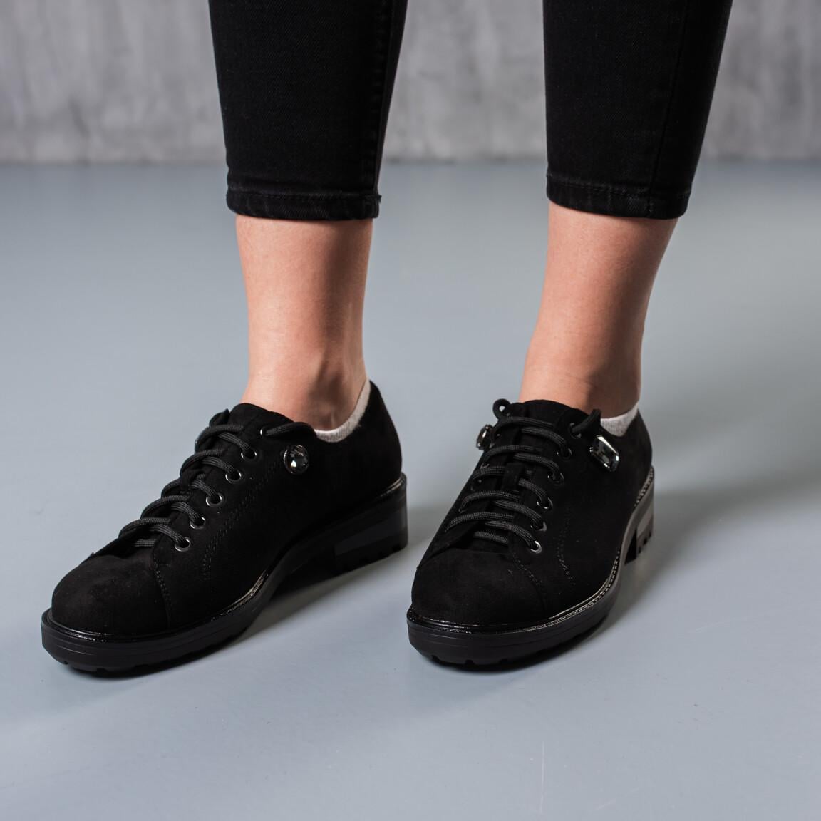 Броги женские Fashion р. 36 23,5 см Черный (3115)