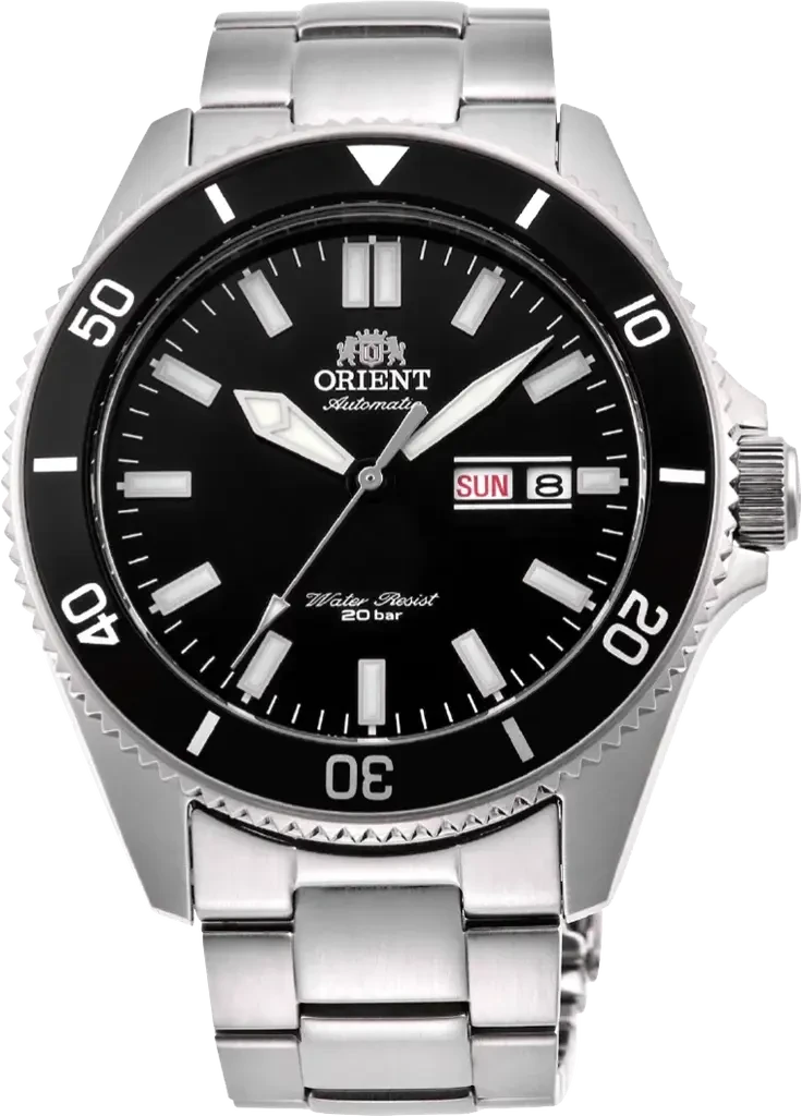 Наручные часы мужские Orient Kanno FAA0008B1 со стальным корпусом WR 200 м Черный (3124584423)