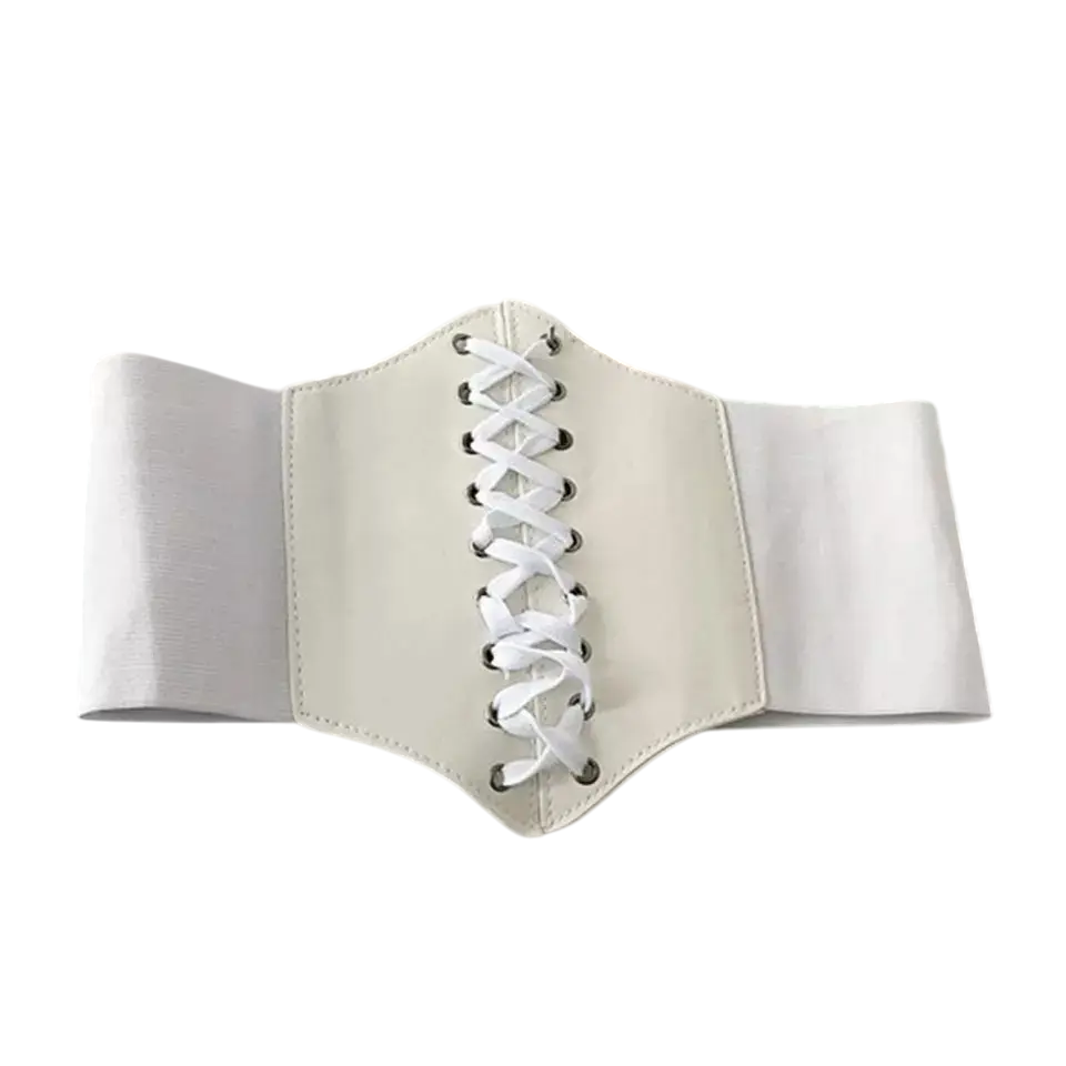 Корсет кожаный 12 см Белый Корсет кожаный 12 см Белый