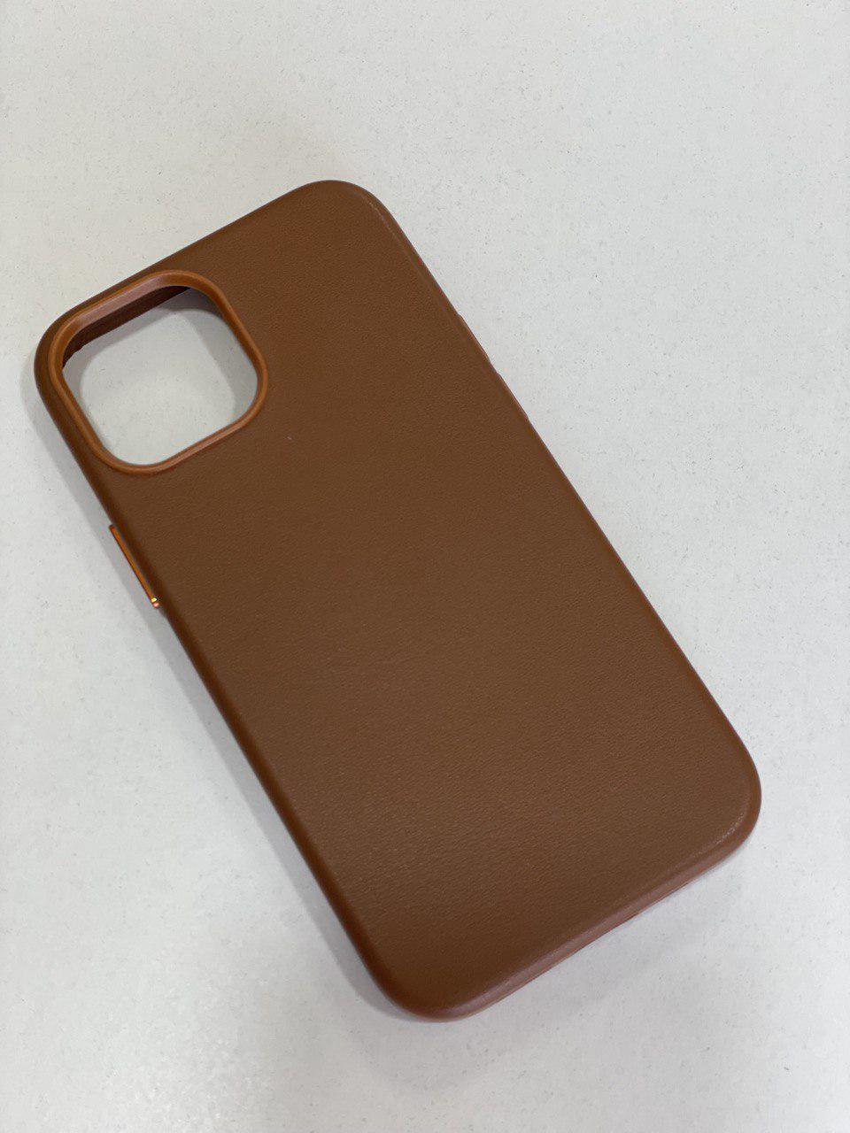 Чохол для iPhone 13 mini / Case with MagSave / Eco leather / коричневий - фото 1