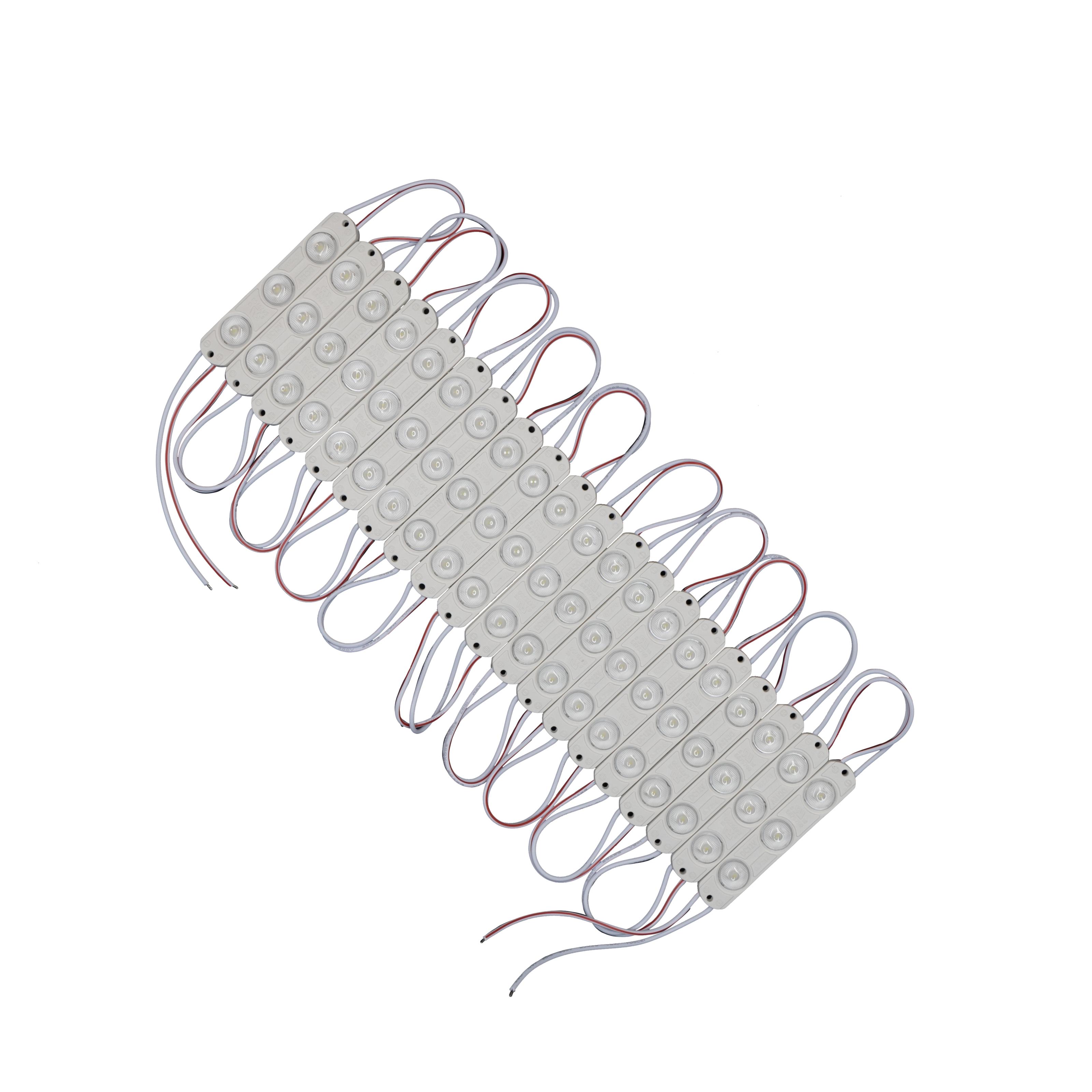 Світлодіодний модуль Prolum T1 SMD2835 3LED з лінзою 12V 0,72W IP66 Білий (30273867)