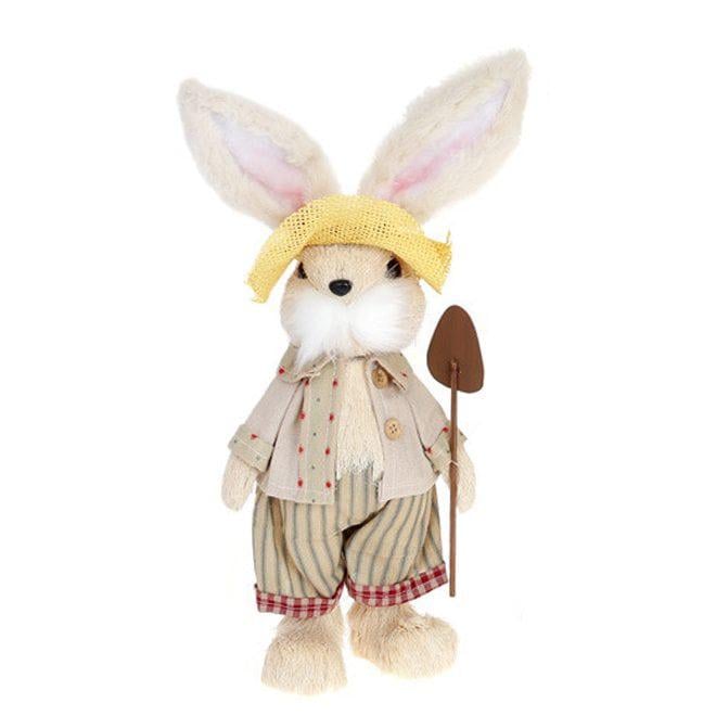 Декоративная пасхальная фигурка Flora Кролик-садовник 36 см (42026) Декоративная пасхальная фигурка Flora Кролик-садовник 36 см (42026)