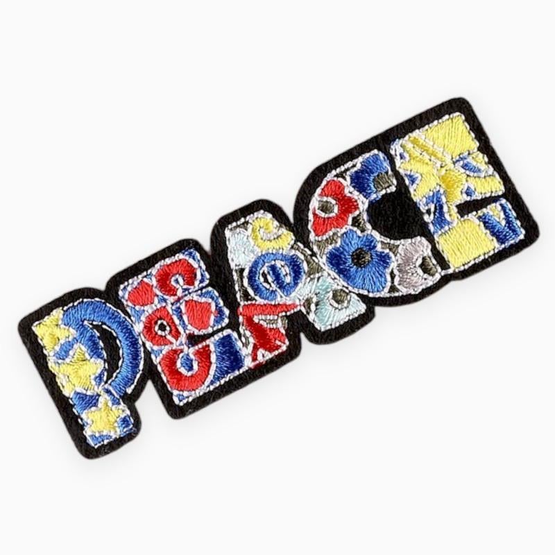 Термоаппликация PEACE вышитая 2,5х7,9 см 1 шт. Разноцветный (АК2579б52)