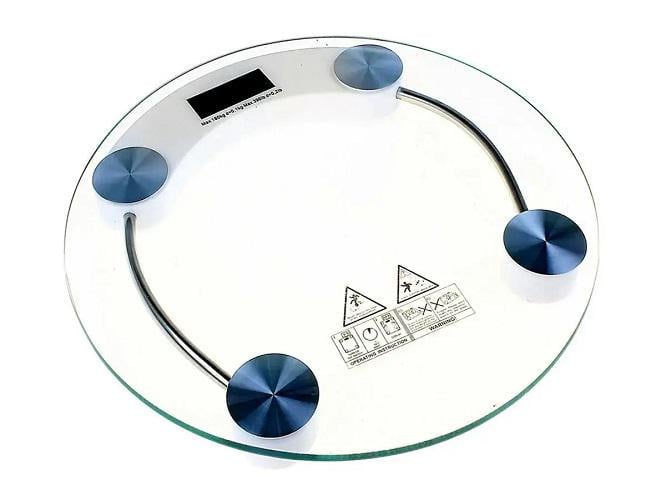 Весы электронные Vitek бытовые для пола 180 кг стеклянные круглые 2003A