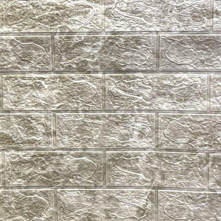 3D-панель самоклеящаяся мраморный кирпич 700x770x3 мм Серый (BMN3-017)