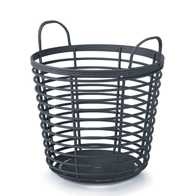 Корзина пластиковая универсальная Flora Zanzi 37 см Антрацитовый (92754)