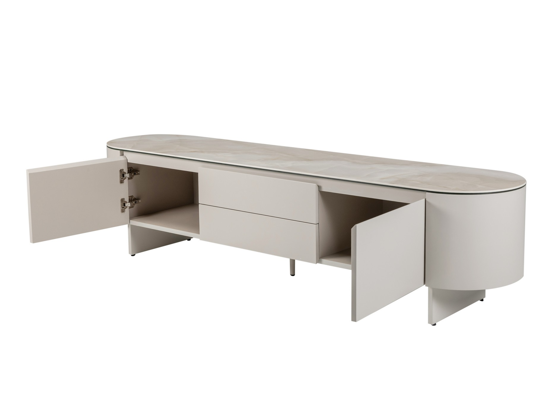 Тумба-ТВ Лунарио 2000х450х470 мм Айвори оникс/Айвори (30982295) - фото 2 Тумба-ТВ Лунарио 2000х450х470 мм Айвори оникс/Айвори (30982295) - фото 2