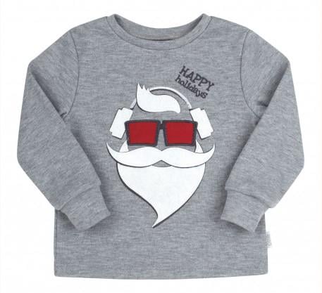 Футболка з довгим рукавом для хлопчика Bembi ФБ 751 110 см Сірий