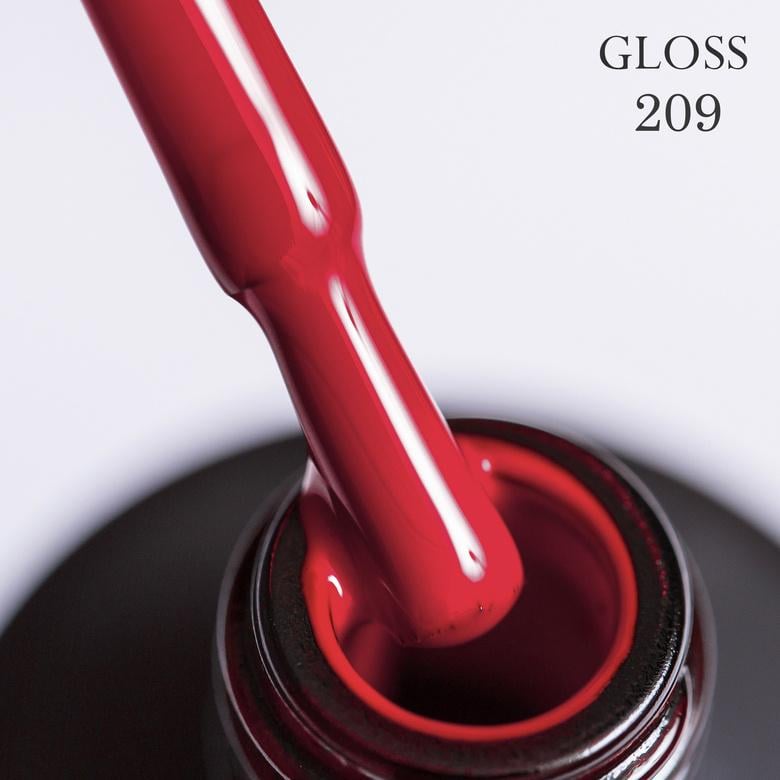 Гель-лак GLOSS 209 11 мл Красный (9558994)