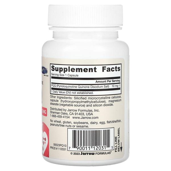 Антиоксидант PQQ Jarrow Formulas PQQ Pyrroloquinoline Quinone 10 мг 30 Caps - фото 2 Антиоксидант PQQ Jarrow Formulas PQQ Pyrroloquinoline Quinone 10 мг 30 Caps - фото 2