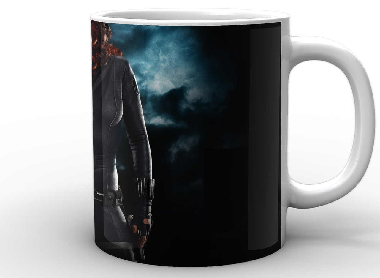 Чашка Geek Land Чорна вдова Black Widow ніч Білий BW.02.009