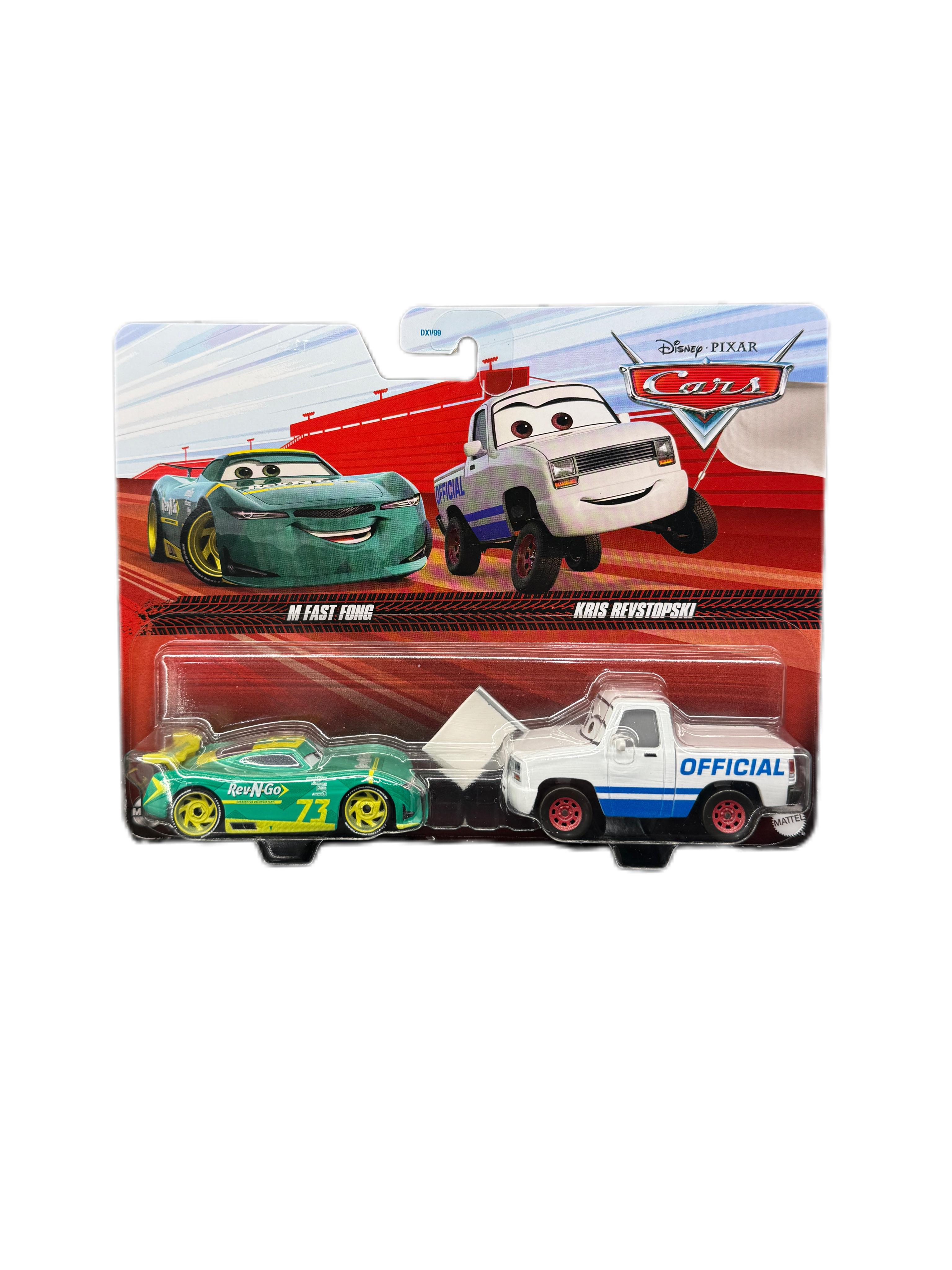 Набір іграшкових машинок Mattel Disney Pixar Cars M Fast Fong & Kris Revstopski Фаст Фонг и Кріс (22514992)