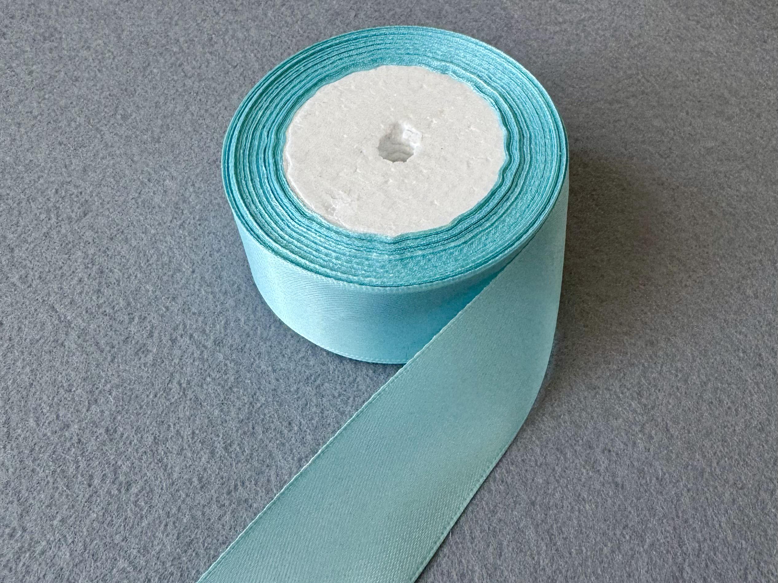 Лента атласная 4 см Голубой (22257)