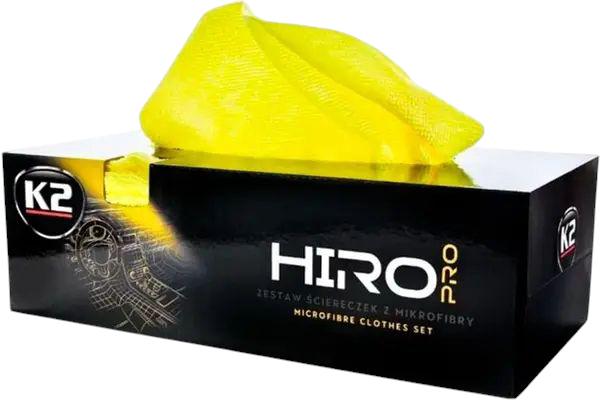Серветка для догляду за автомобілем K2 HIRO PRO мікрофібра 30х30 см 30 шт. Жовтий