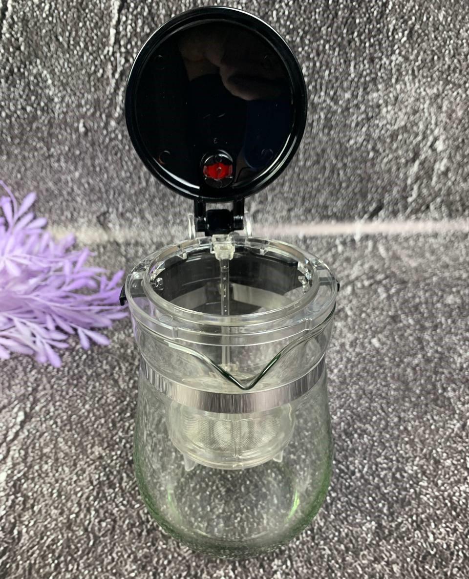 Заварювальний чайник Edenberg EB-334 скляний із кнопкою для зливання 1000 мл (2530558931) - фото 8 Заварювальний чайник Edenberg EB-334 скляний із кнопкою для зливання 1000 мл (2530558931) - фото 8