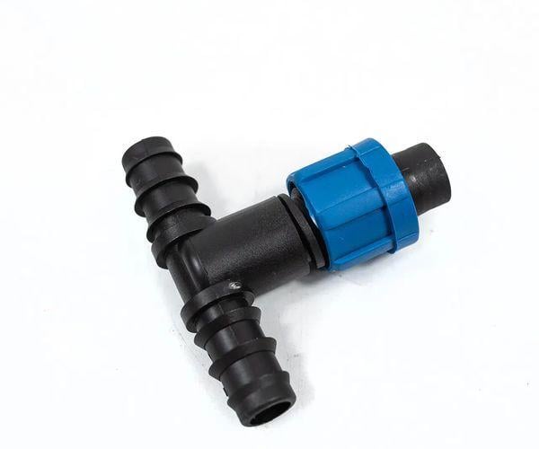 Тройник переходной многолетняя трубка/капельная лента 16 мм Тройник переходной многолетняя трубка/капельная лента 16 мм