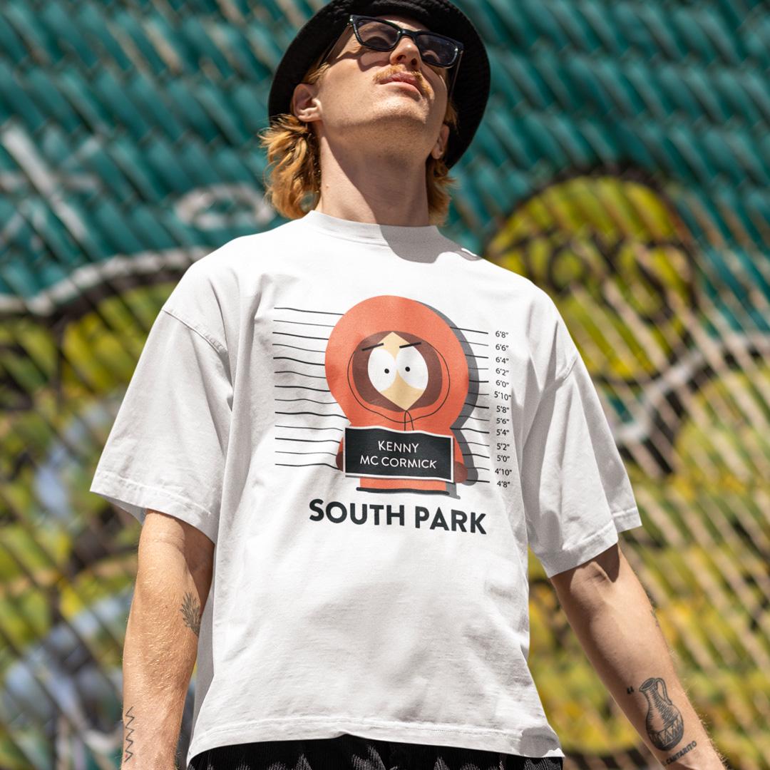 Футболка унисекс South Park Kenny Mc Cormick Criminal 4XL Белый (0000009755)
