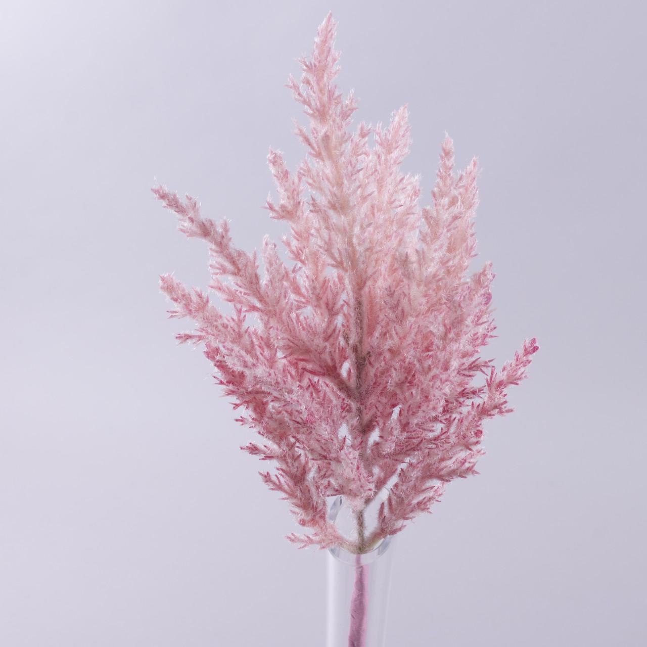 Искусственные цветы Ветка колючая в напылении Розовый (3700-1)