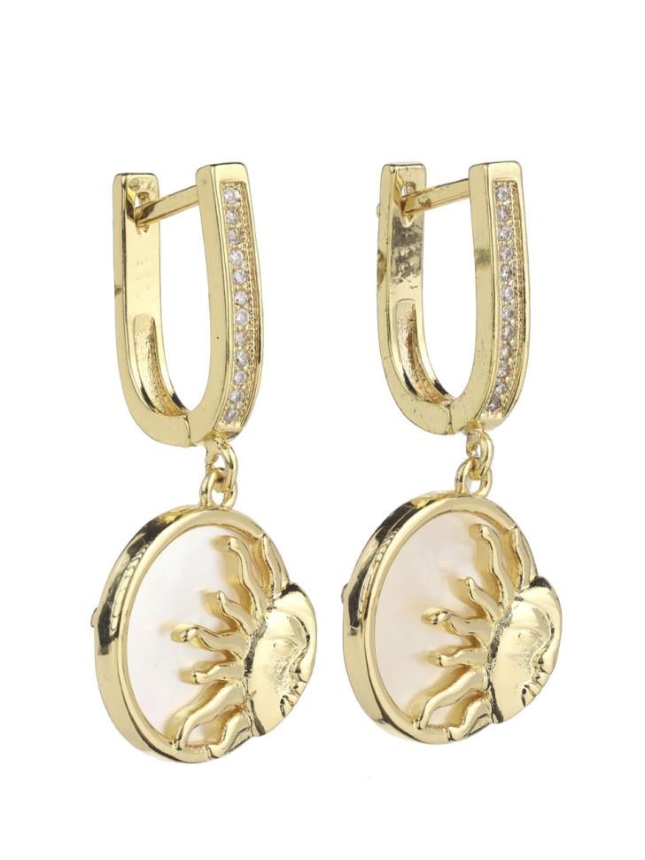 Серьги солнце (5150) - фото 4