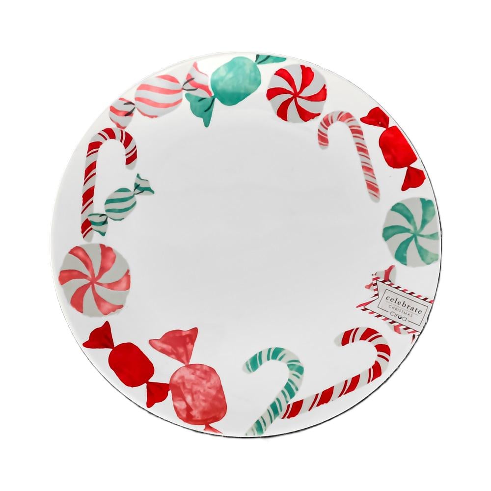 Тарелка Stenson HEN18882 Christmas 25,8 см 8 шт. (20799692)