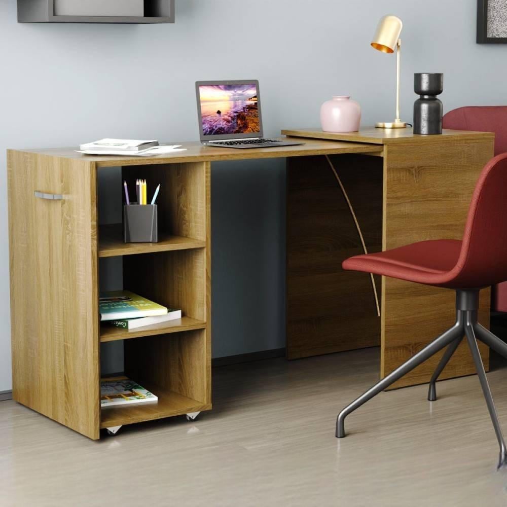 Стіл-тумба трансформер Ferrum-decor Смарт 1/2 ДСП 16 мм 750x1450x600 мм Дуб Сонома Трюфель (FRD-105078) - фото 9