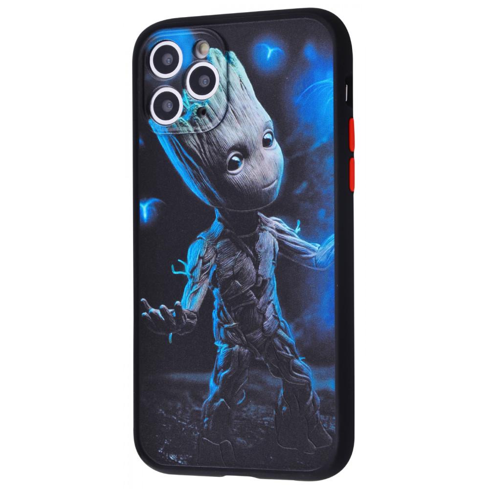 Чохол PRC Game Heroes case PC/TPU для iPhone 11 Pro Groot з малюнком