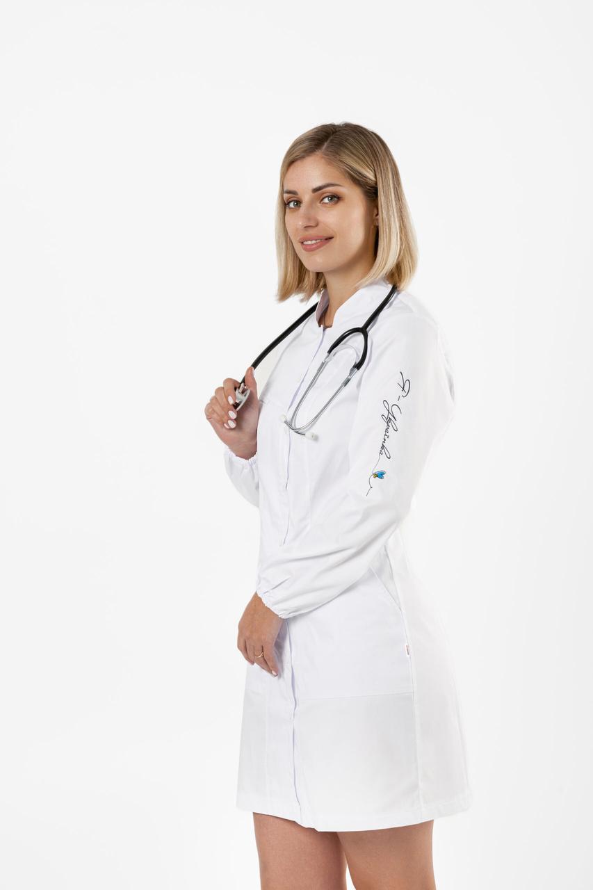 Халат TopLine Вірджинія з вишивкою довгий рукав р. 44 Білий (11934-01-(44)вишивка) - фото 5 Халат TopLine Вірджинія з вишивкою довгий рукав р. 44 Білий (11934-01-(44)вишивка) - фото 5