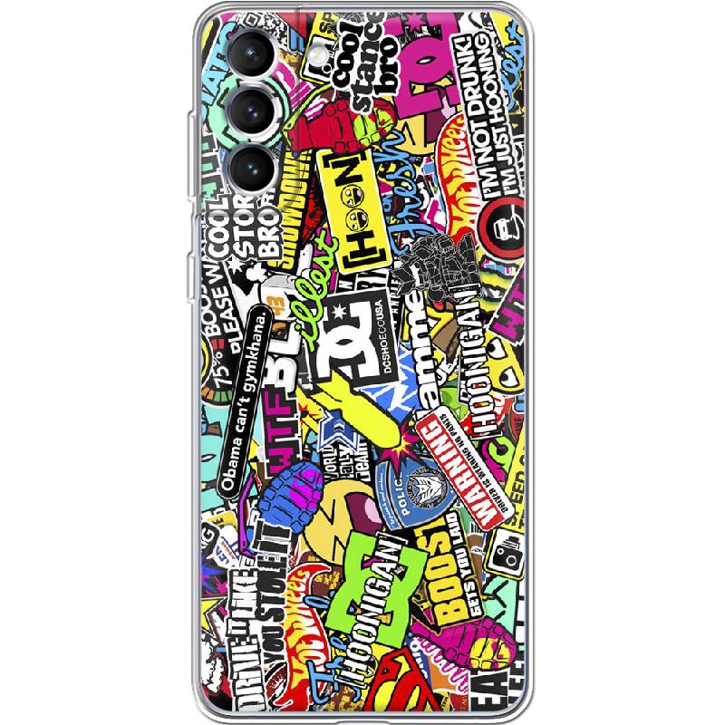 Чохол BoxFace Samsung Galaxy S21 FE (G990) Multicolored Inscriptions Прозорий силікон (43973-up880-43973)
