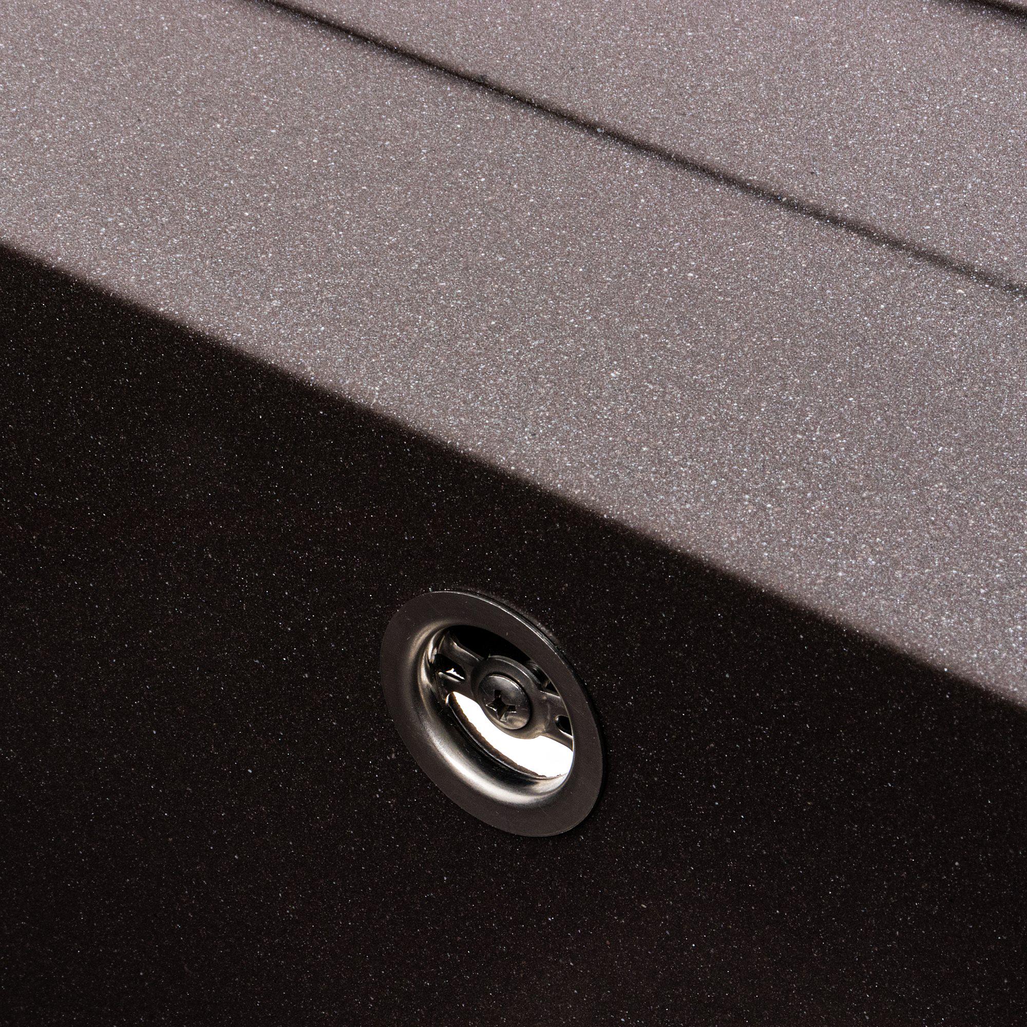 Мойка кухонная гранитная 7050 Cascada Platinum матовая Гренадин - фото 6