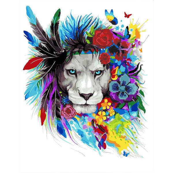 Алмазная мозаика комбинированная Brushme Звездный глаз на подрамнике 40x50 см (GZS1191)