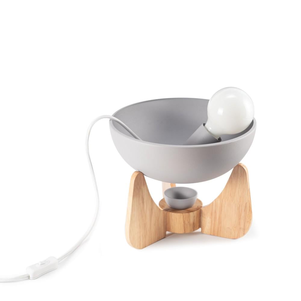 Настольная лампа-подсвечник Clam Pearl Scandi Collection Grey (TL-0000102 M/GREY) - фото 1 Настольная лампа-подсвечник Clam Pearl Scandi Collection Grey (TL-0000102 M/GREY) - фото 1