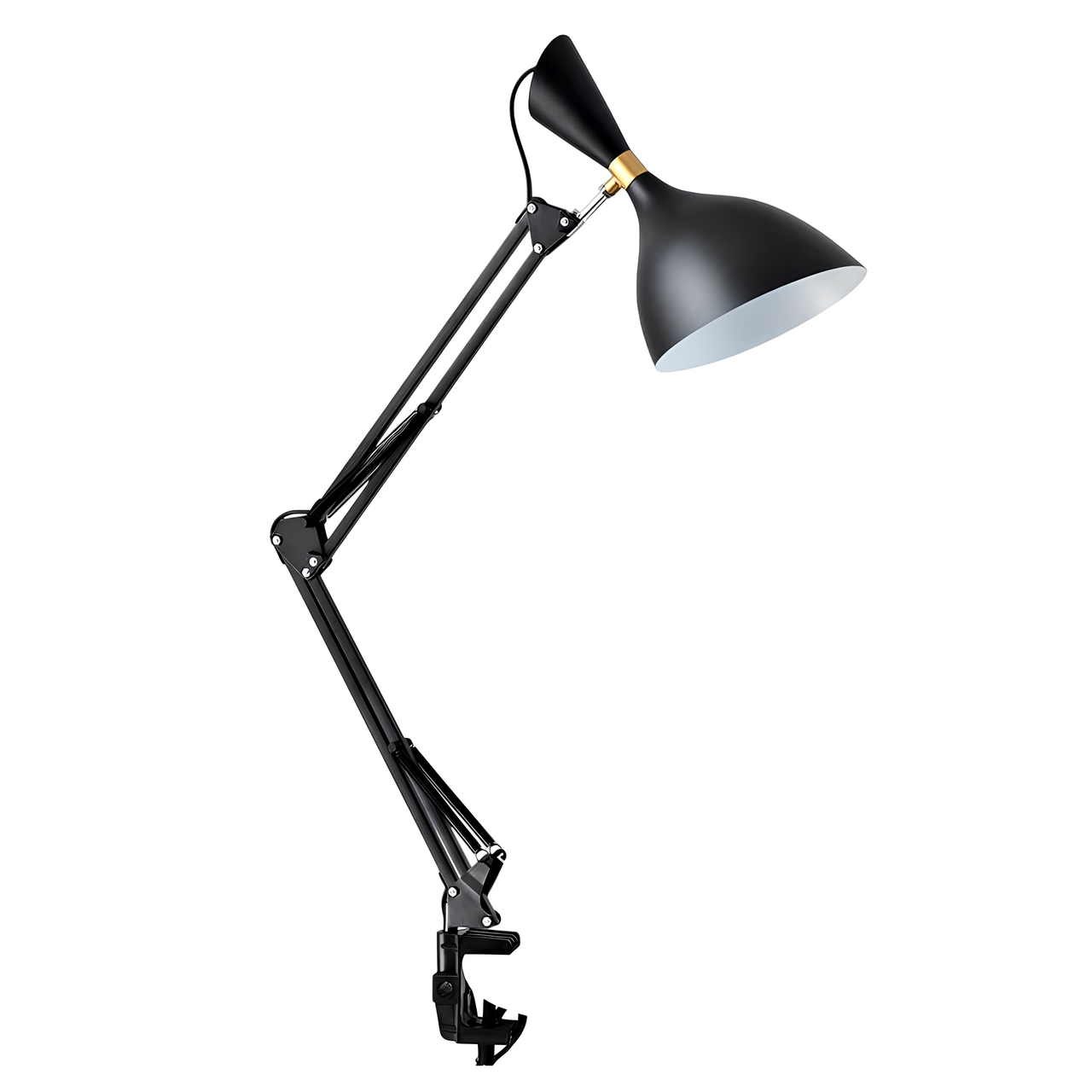 Настольная лампа Svet на струбцине с поворотным плафоном под лампу Е27 Черный (SWT-1293 BK) Настольная лампа Svet на струбцине с поворотным плафоном под лампу Е27 Черный (SWT-1293 BK)