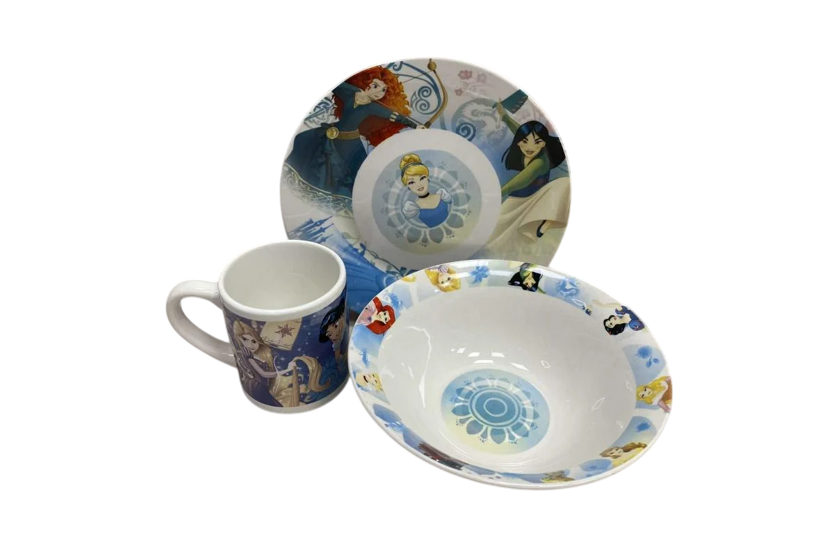 Набор детской посуды Interos ТО-12 Принцессы (17287)