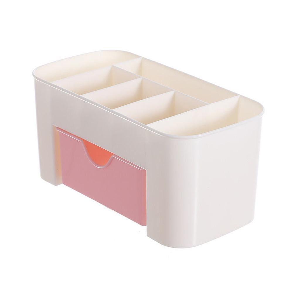 Органайзер для зберігання косметики Біло-рожевий (OK0060_1)