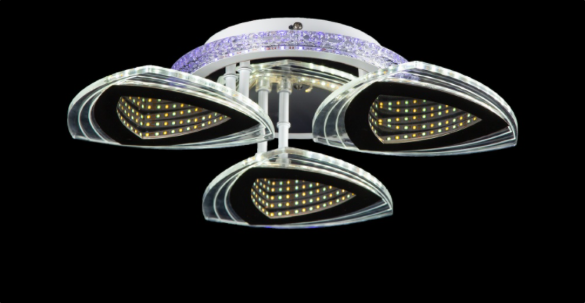 Светодиодная люстра LK28962/3 LED CR Белый/Хром (AN000812)