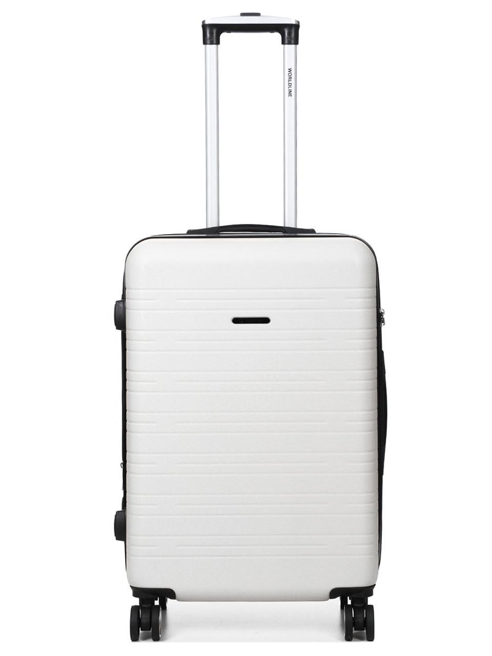 Чемодан Франция средняя Worldline M 66х44х28+3 см 74 л 3,5 кг Белый (627) Чемодан Франция средняя Worldline M 66х44х28+3 см 74 л 3,5 кг Белый (627)