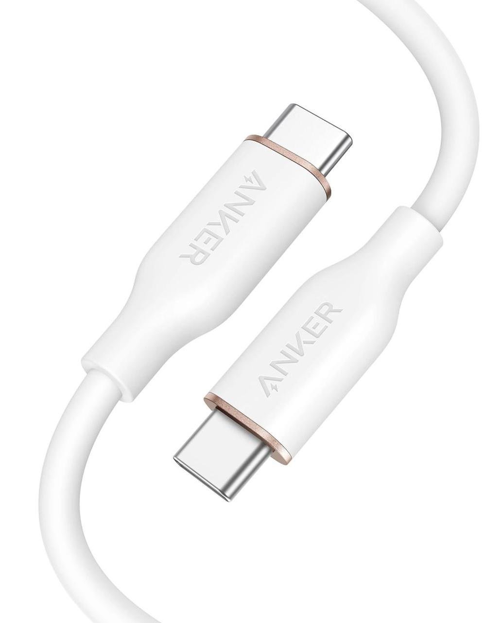 Кабель USB Type-C Anker 643 PowerLine III USB-C to USB-C 100W Flow Silicone 0,9 м White