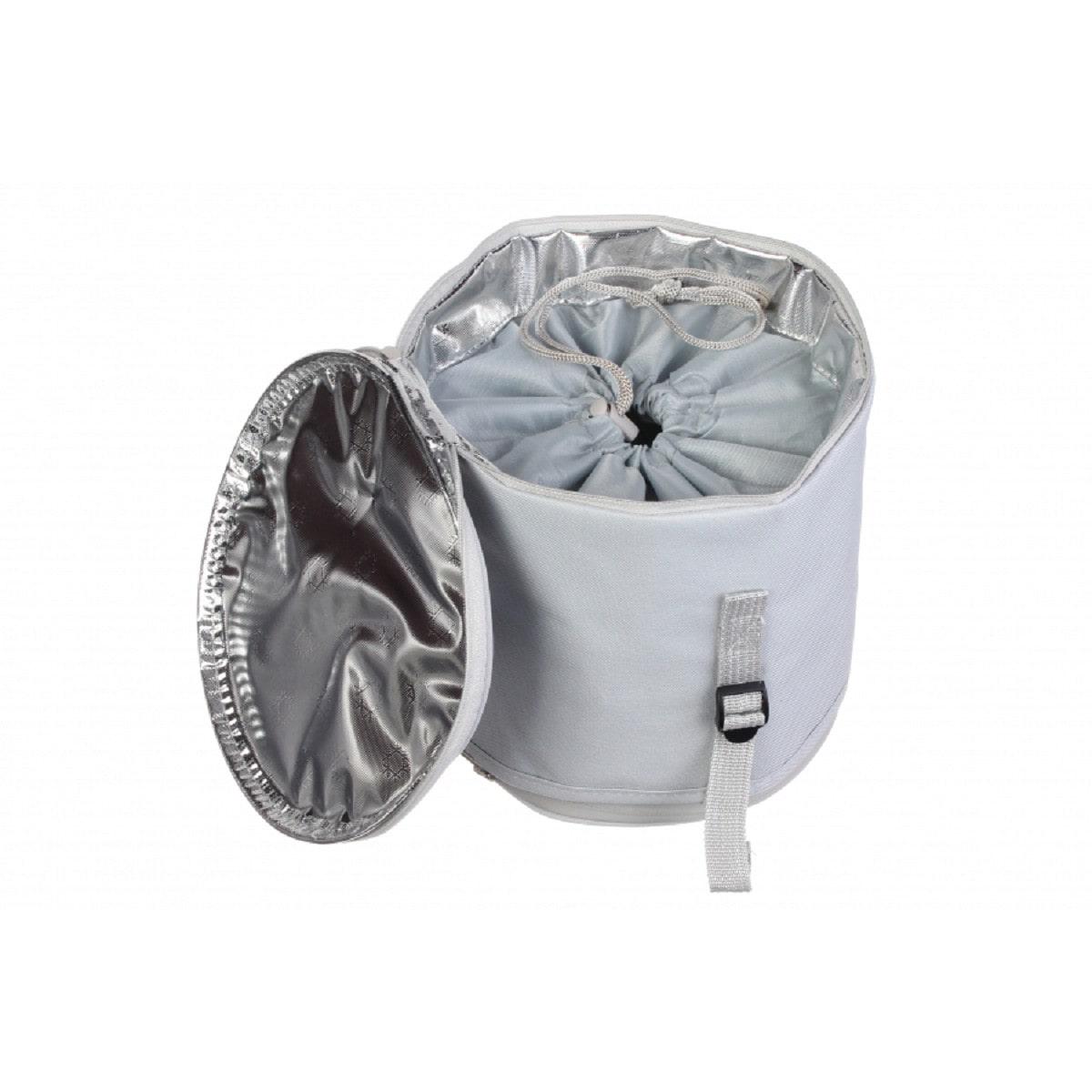 Ланч-бокс Цыплята круглый с регулировкой высоты Серый - фото 4 Ланч-бокс Цыплята круглый с регулировкой высоты Серый - фото 4