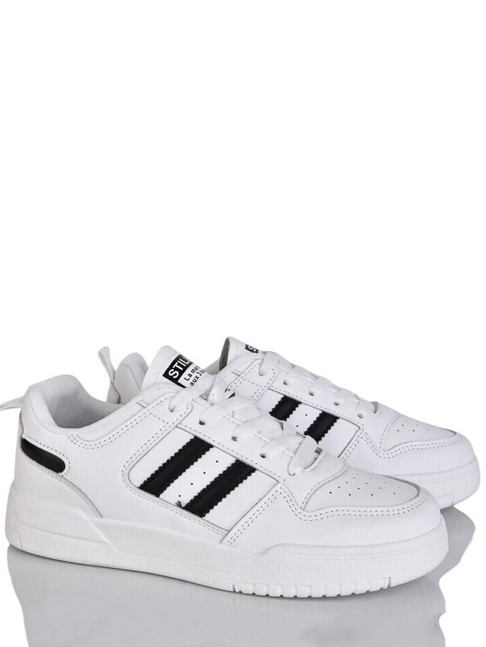 Кроссовки кожаные Stilli ADN350-17 р. 38 Бело-черный